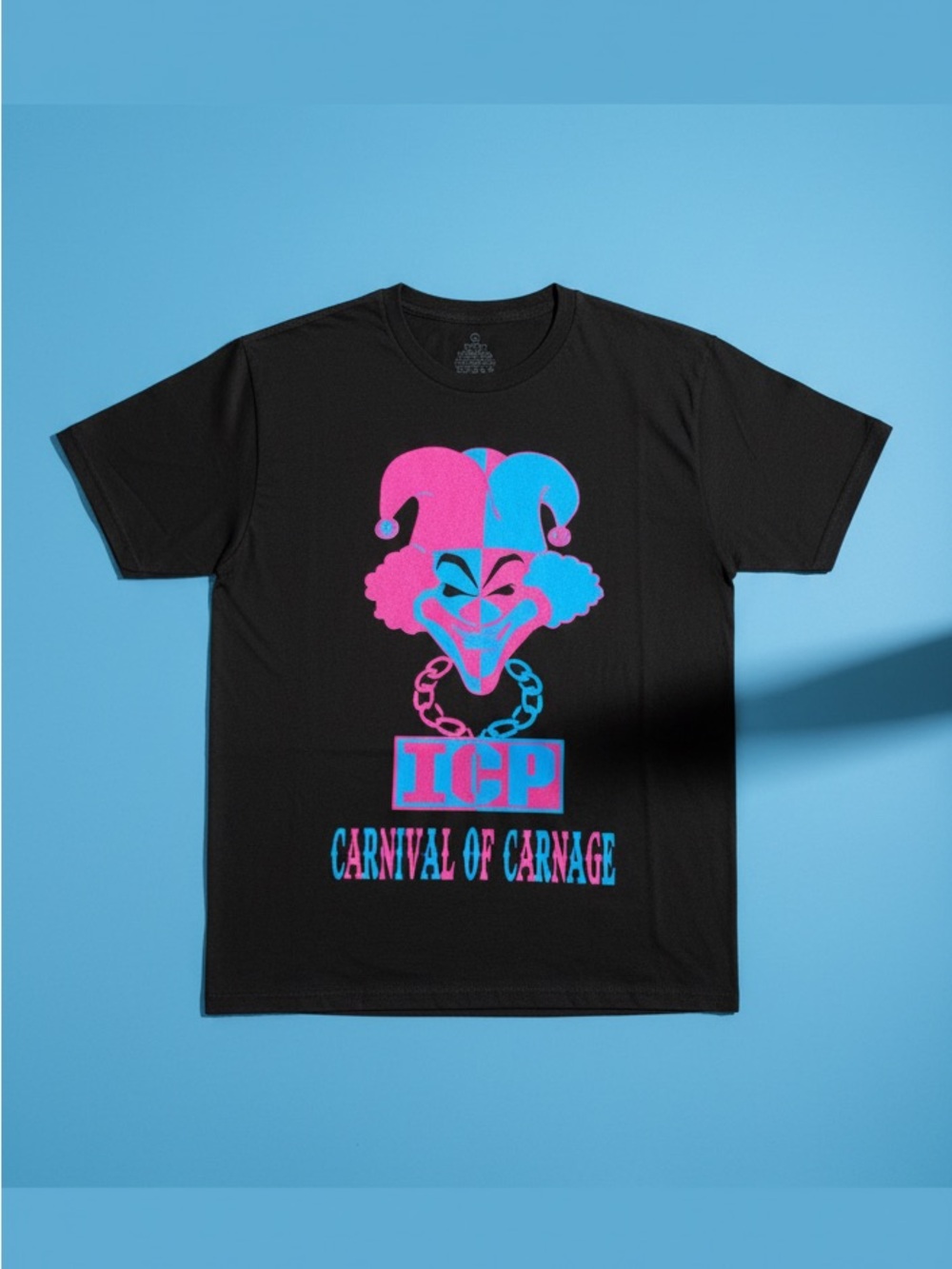 NWOT ICP Black Tee with Carnival Graphic🔪🖤